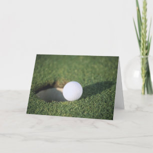 Nästan i Golf Boll på Grönten Card Kort