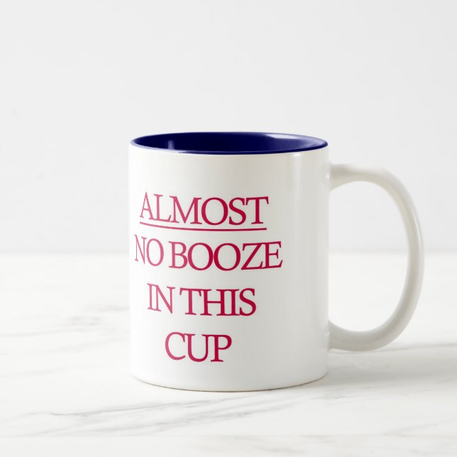Nästan ingen sprit i denna koppmugg Två-Tonad mugg (Höger)
