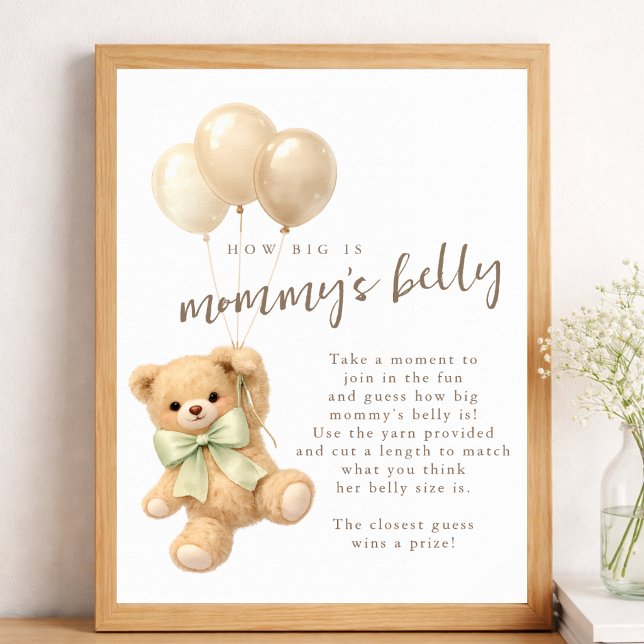 Nästan inte Vänta Babyfirande Hur Stor Är Mammans  Poster (Skapare uppladdad)