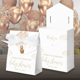 Nästan inte vänta nallekönsneutrala baby shower presentaskar