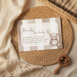 Nästan inte vänta Teddy Baby Shower Tilläggskort