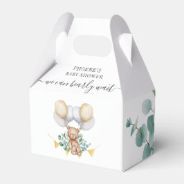 Nästan inte väntar Baby Shower Skog Björn Djur Presentaskar