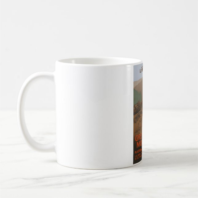 Nästan Lumber-Jacked! - Underbara rökiga berg Nati Kaffemugg (Vänster)