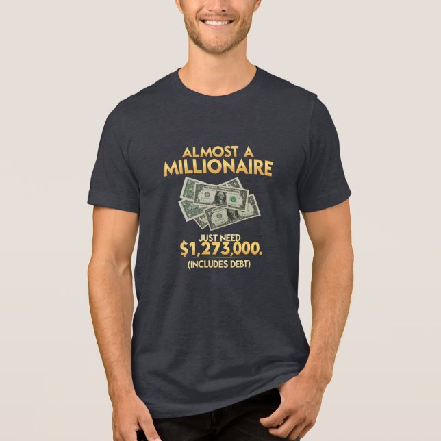 Nästan miljonär t shirt (Framsida)