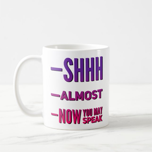 Nästan nu kan du tala lustigt kaffe Mugg (Vänster)