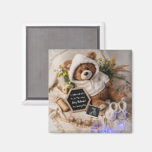 Nästan på väg Teddybjörn Graviditet Annonsering pr Magnet
