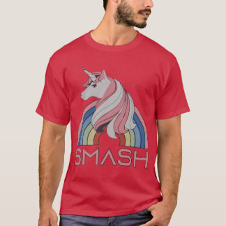 Nästan paradis enhörning smash present t shirt