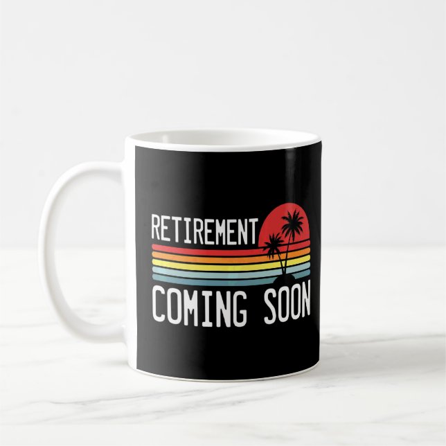 Nästan pensionerad Pension kommer snart Kaffemugg (Vänster)
