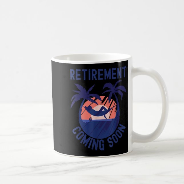 Nästan pensionerad Pension som kommer snart Funny  Kaffemugg (Höger)