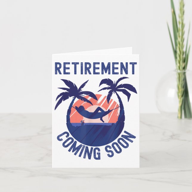Nästan pensionerad Pension som kommer snart Funny  Kort (Framsida)