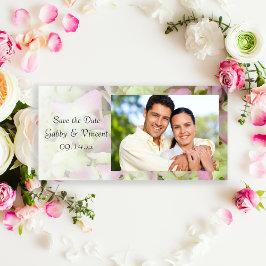 Nästan Rosa Hydrangea Bröllop spara datum Datumet