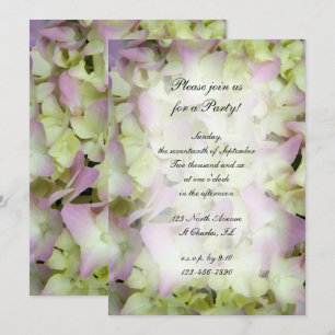 Nästan Rosa Hydrangea Flowers All Ocassion Party Inbjudningar