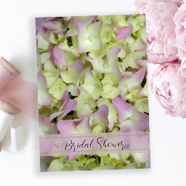 Nästan Rosa Hydrangea Flowers Möhippa Inbjudningar