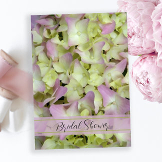 Nästan Rosa Hydrangea Flowers Möhippa Inbjudningar