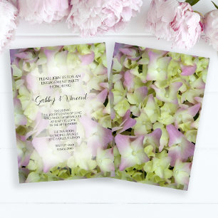 Nästan Rosa Hydrangea-Förlovningsfest Inbjudningar