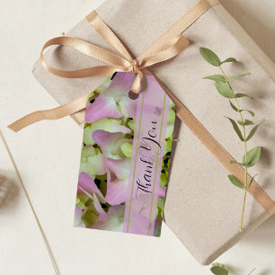Nästan Rosa Hydrangea Wedding Favor-Märkre Presentetikett