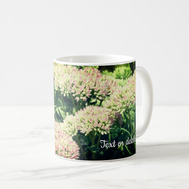 Nästan Sedum Flower-Personlig Kaffemugg (Framsida höger)