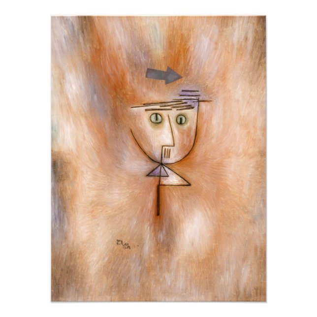 Nästan Slå av Paul Klee Fototryck (Framsidan)