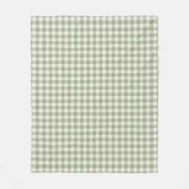 Nästan vaken Gingham - Längs floden i rutigt mönst Fleecefilt