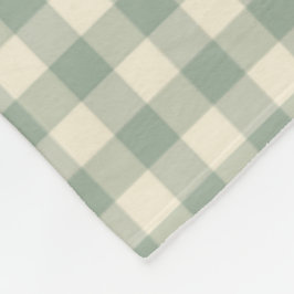 Nästan vaken Gingham - Längs floden i rutigt mönst Fleecefilt