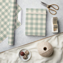 Nästan Vaken Gingham - Längs med flodkaron. Presentpapper