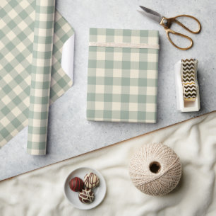 Nästan Vaken Gingham - Längs med flodkaron. Presentpapper