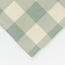 Nästan vaken Gingham - Rutigt mönster längs floden Fleecefilt