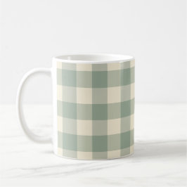 Nästan Vaken Gingham - Rutigt mönster längs floden Kaffemugg