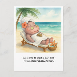 Nästan vid stranden ligger Hippo Spa Vykort