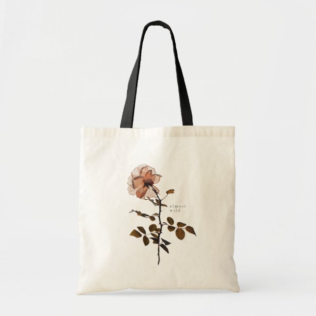 Nästan Vild Botanisk Ros Tygkasse (Framsidan)