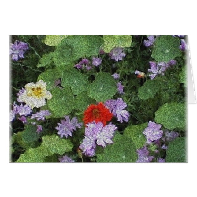 nastursuim hälsningskort (Framsidan Horizontal)