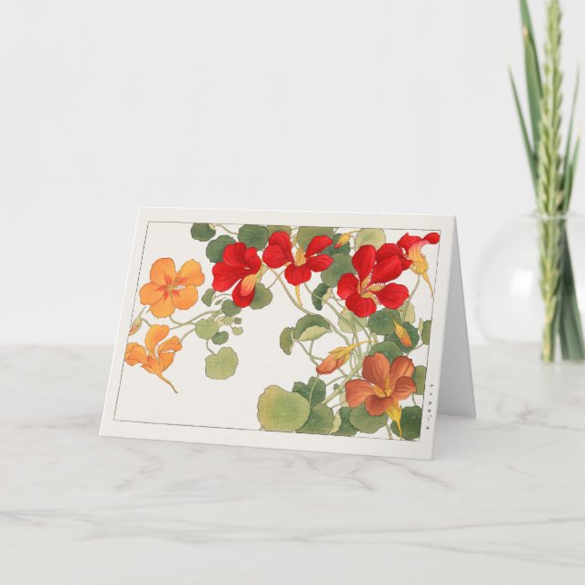 Nasturtium av Tanigami Konan Kort (Framsida)