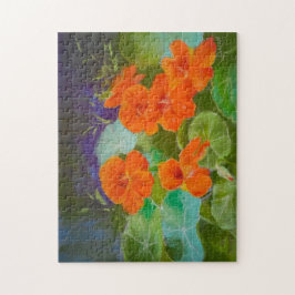 Nasturtium Bloom - Botanical Pastel Pussel
