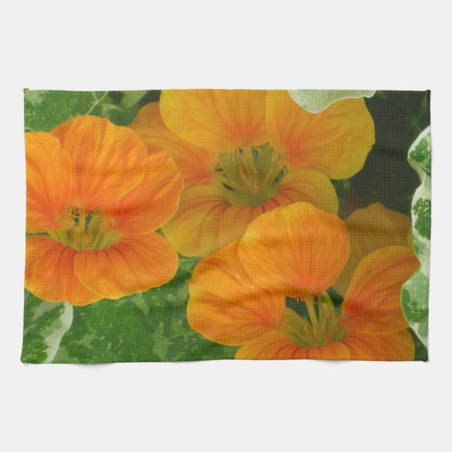 Nasturtium Dish Towel Kökshandduk (Horisontell)