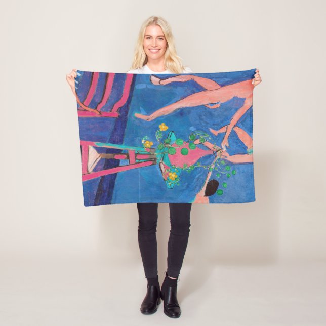 Nasturtium Flowers in the Atelier, Matisse Fleecefilt (På plats)