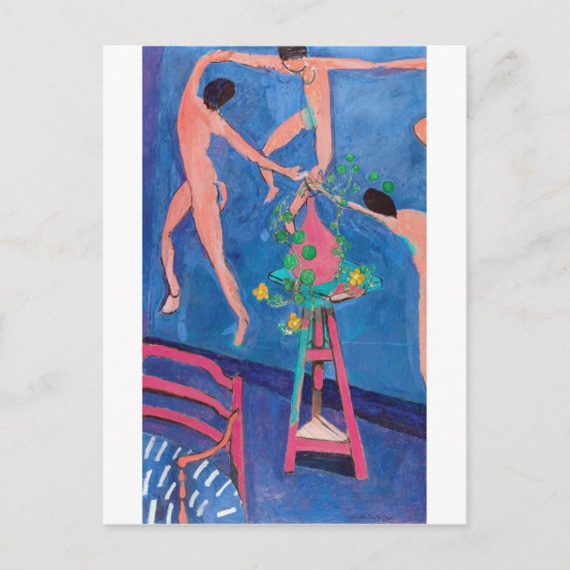 Nasturtium Flowers in the Atelier, Matisse Vykort (Framsida)