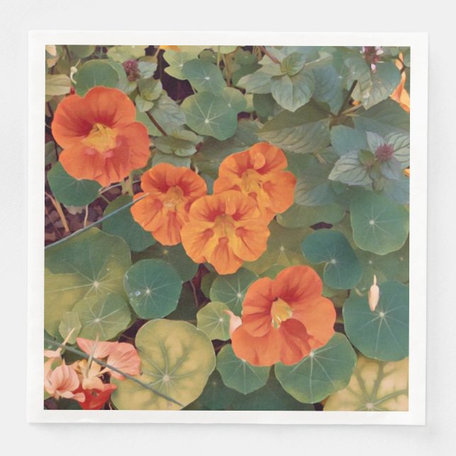 Nasturtium Garden Pappersservett (Framsida)