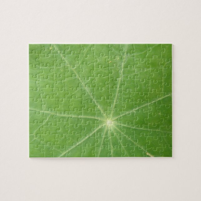 Nasturtium Löv Puzzle Pussel (Horisontell)