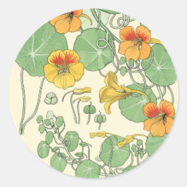 Nasturtium Runt Klistermärke