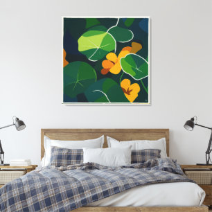 Nasturtium - stort Kanvastryck