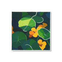 Nasturtium - stort Kanvastryck