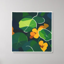 Nasturtium - stort Kanvastryck