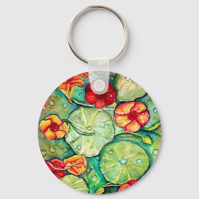 Nasturtium Vatten Fantasy Nyckelring (Framsida)