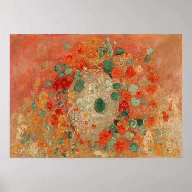 Nasturtiums (1905) of Odilon Redon Poster (Framsidan)