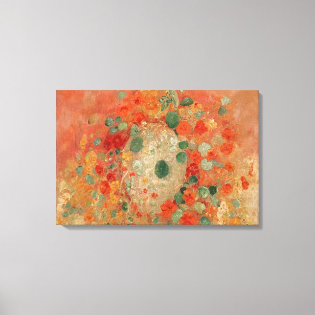 Nasturtiums by Odilon Redon Canvastryck (Framsida)