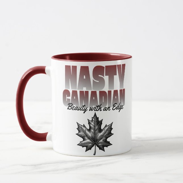 Nasty Canadian Beauty with and Kant Maple Löv Mugg (Vänster)