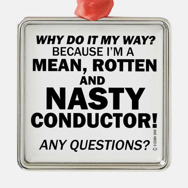 Nasty Conductor Julgransprydnad Metall (Framsidan)