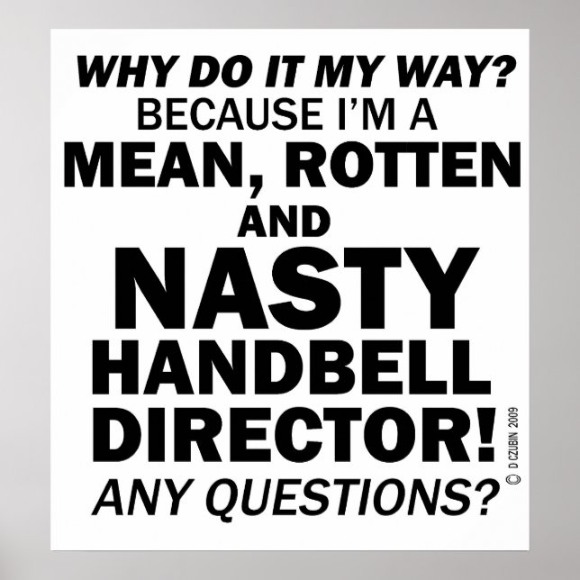 Nasty Handbell Director Poster (Framsidan)