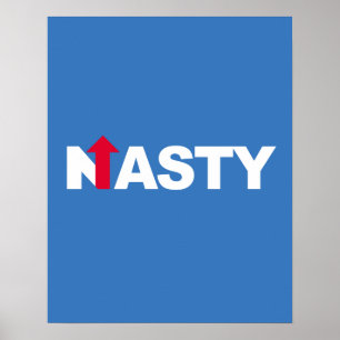 NASTY HILLARY - Presidential Val 2016 - whit Poster