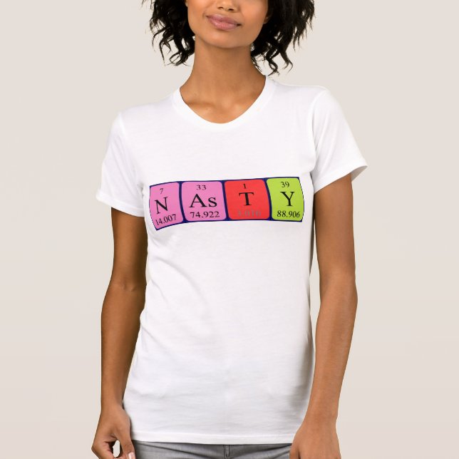 Nasty periodisk skjorta bord namn t shirt (Framsida)